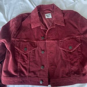 Sunday Best Women's Corduroy Jacket - Deep Red